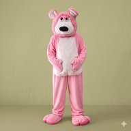 disfraz oso rosado - animales - botarga